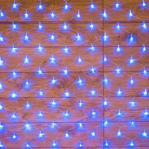  Гирлянда "Сеть" 1.5х1.5м 150LED син. провод прозр. Neon-Night 215-123 