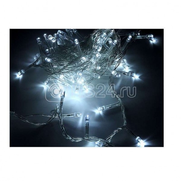  Гирлянда "Нить" 200 LED 20м уличная 3 АА батарейки 8 реж. бел. SHLights 4690601045454 