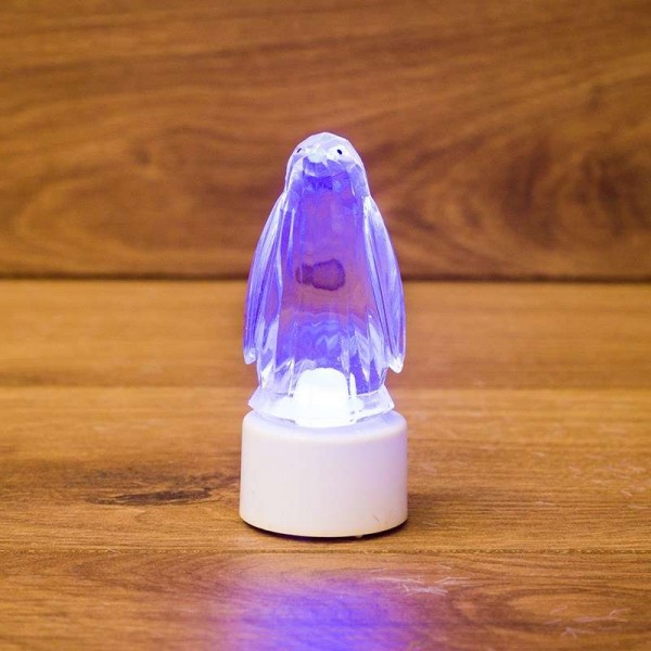  Фигура светодиодная "Пингвин Кристалл" на подставке RGB Neon-Night 501-052 