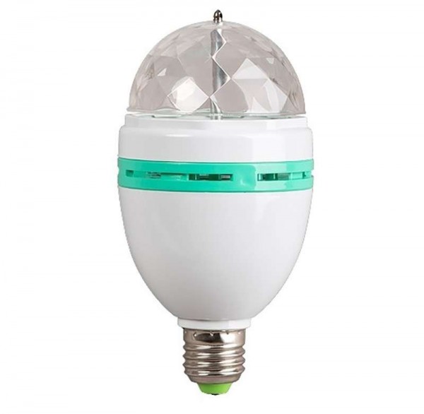  Лампа светодиодная "Диско" 3LED RGB 6Вт E27 220В 80х80х195мм NEON-NIGHT 601-253 