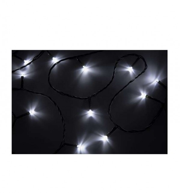  Гирлянда "ТВИНКЛ ЛАЙТ LED" (с контроллером 8 режимов) 10м 80LED 7Вт 220В IP20 бел. NEON-NIGHT 303-045 