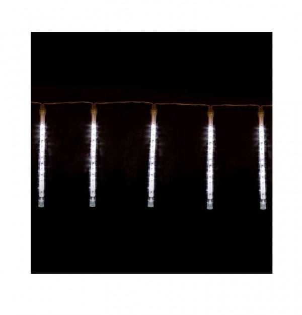  Электроукрашение "Тающая сосулька" 4х14LED 0.5м 24В IP20 бел.; черн. провод NEON-NIGHT 256-317-6 