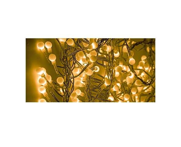  Гирлянда "Мишура LED" 3м 288LED желт. прозр. провод 18Вт 220В IP20 NEON-NIGHT 303-601 