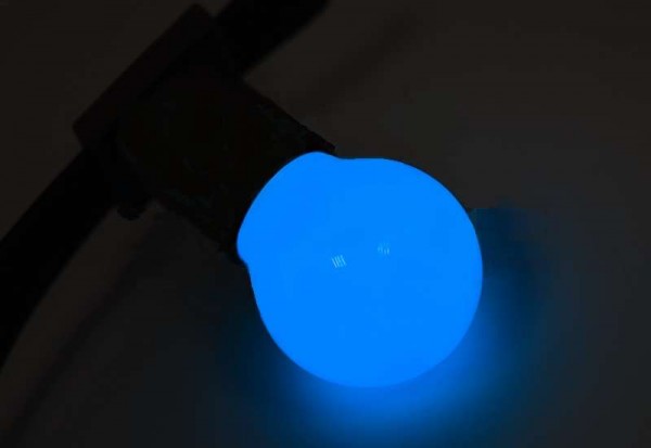  Лампа светодиодная 1Вт 5LED Шар d45 E27 син. Neon-Night 405-113 