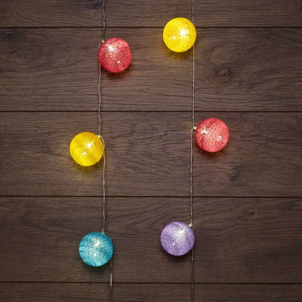  Фонарики тайские "Фейерверк" 1.5м 10LED тепл. бел. питание 2хАА (батарейки не в комплекте) провод прозр. ПВХ NEON-NIGHT 303-099 