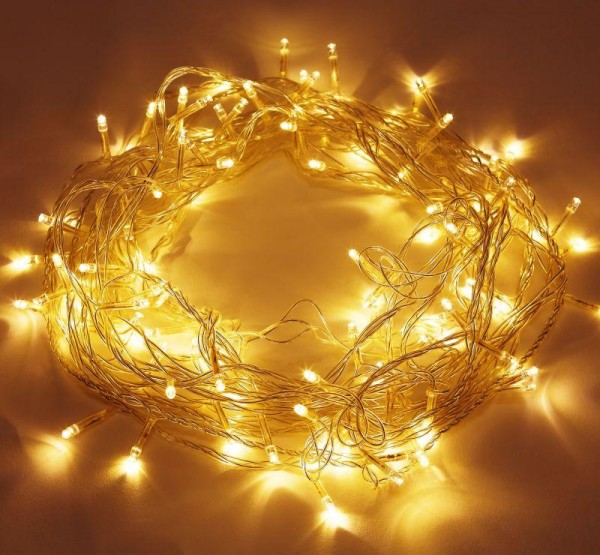  Гирлянда светодиодная "Нить" 10м 100LED 8 режимов 220В IP20 тепл. свет ЭРА Б0041894 
