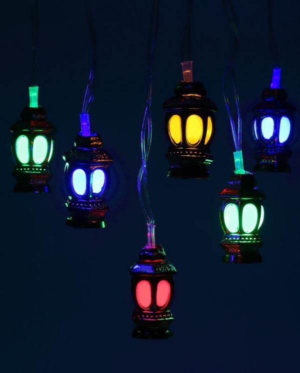  Гирлянда светодиодная "Нить Фонарики" 3м 20LED 8 режимов 220В IP20 мультиколор ЭРА Б0041897 