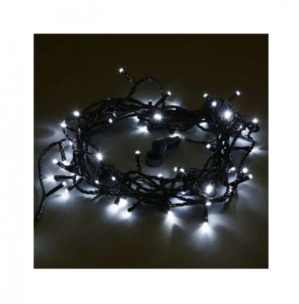  Гирлянда "ТВИНКЛ ЛАЙТ LED" (с контроллером 8 режимов) 10м 100LED 10Вт 220В IP54 бел. провод черн. ПВХ NEON-NIGHT 303-135 