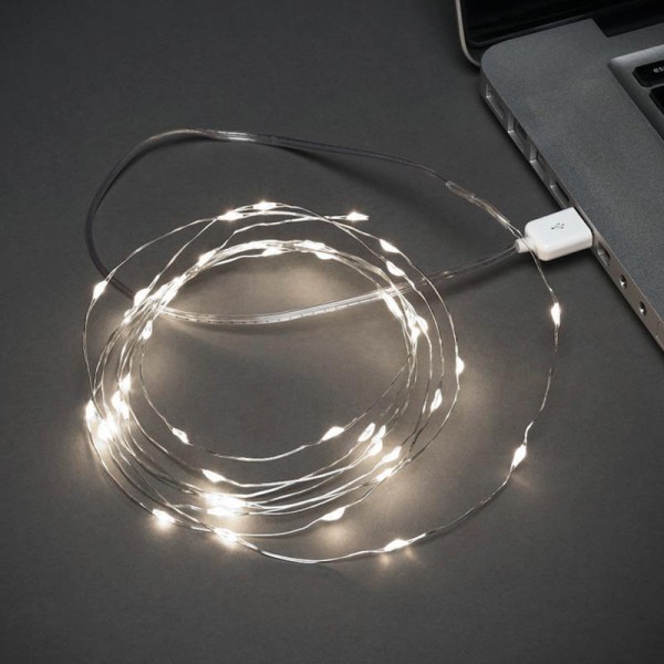  Гирлянда "Роса" 5м 50 LED USB бел. свечение Neon-Night 315-965 