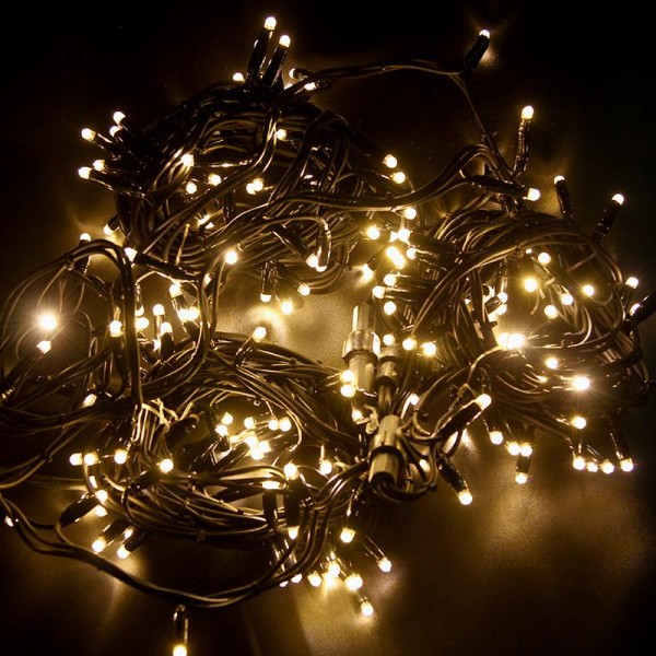 Гирлянда модульная "Дюраплей LED" 10м 200LED тепл. бел. провод черн. каучук Neon-Night 315-216 