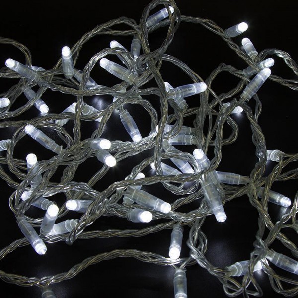  Гирлянда "Нить" 10м 200LED бел. эффект мерцания (каждый 5-й) провод прозр. Neon-Night 305-295 
