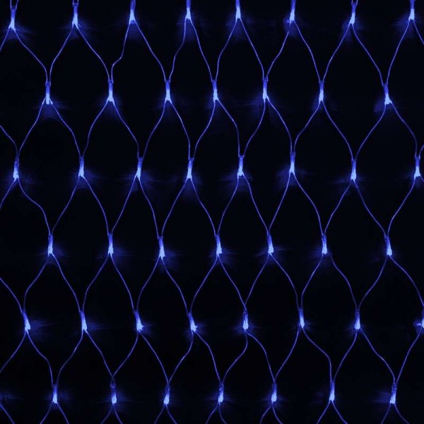 Гирлянда "Сеть" 2х1.5м свечение с динамикой 288LED син. 230В провод прозр. Neon-Night 215-043 