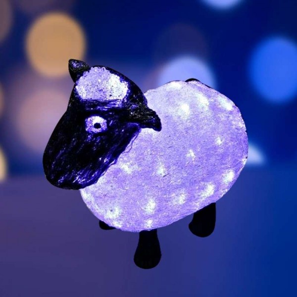  Фигура светодиодная акриловая "Овца" 30см 56LED IP65 24В Neon-Night 513-401 