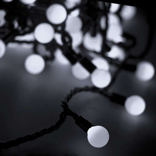  Гирлянда "Мультишарики" d23мм 10м 80LED бел. провод черн. Neon-Night 303-515 