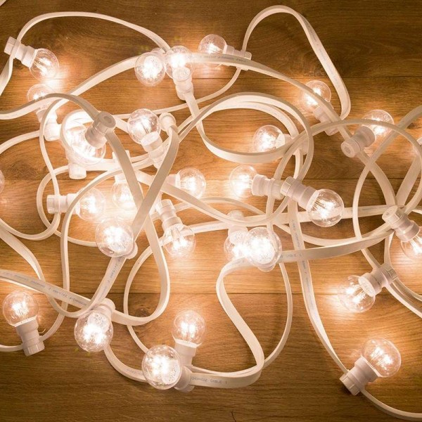  Гирлянда "LED Galaxy Bulb String" 10м 6х30LED бел. IP65 влагостойкая провод бел. каучук Neon-Night 331-305 