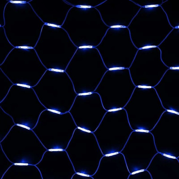  Гирлянда "Сеть" 2x3м 432LED бел./син. провод бел. каучук Neon-Night 217-143 