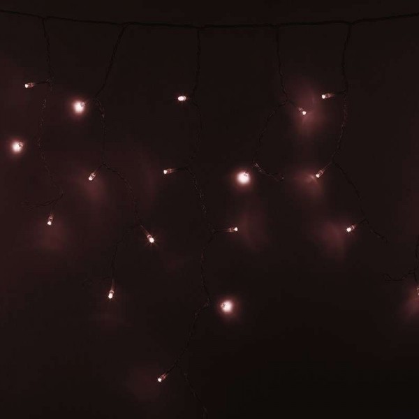  Гирлянда "Айсикл" (бахрома) 4.8х0.6м 176LED зол. 230В провод прозр. Neon-Night 255-147 