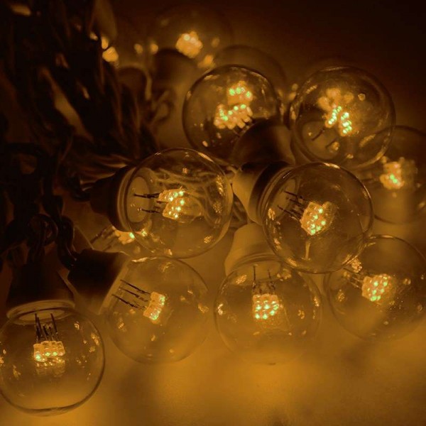  Гирлянда "LED Galaxy Bulb String" 10м 6х30LED желт. IP65 влагостойкая провод черн. каучук Neon-Night 331-321 
