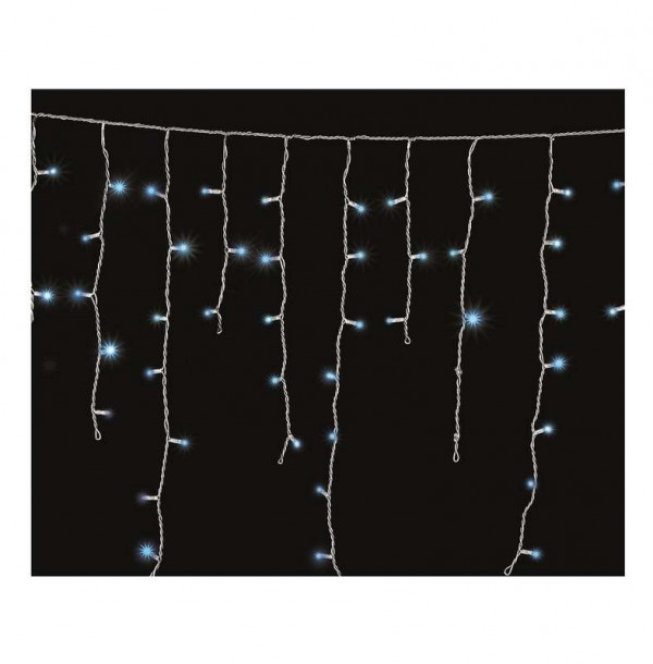  Гирлянда "Айсикл" (бахрома) 1.8х0.5м 48LED син. 3Вт 220В IP44 провод бел. Neon-Night 255-023 