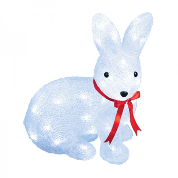  Гирлянда светодиодная "Зайчик" ULD-M2732-040/STA WHITE IP20 RABBIT-1 40LED 27х15х32см IP20 бел. Uniel 11032 