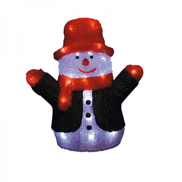  Гирлянда светодиодная "Снеговик" ULD-M2730-024/STA WHITE IP20 SNOWMAN 24 LED 21х17х30см бел. IP20 Uniel 09557 