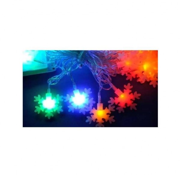  Гирлянда светодиодная «Снежинки-3» ULD-S0700-050/DTA MULTI IP20 SNOWFLAKES-3 с контроллером 50LED (дл.7м) Uniel7936 