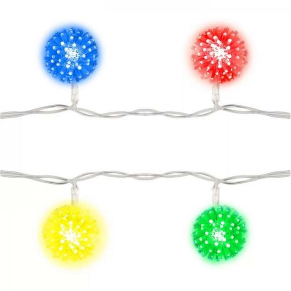  Гирлянда светодиодная «Шарики» ULD-S0280-020/DTA RGB IP20 BALLS с контроллером 20led 2.8м прозр. UNIEL 07921 