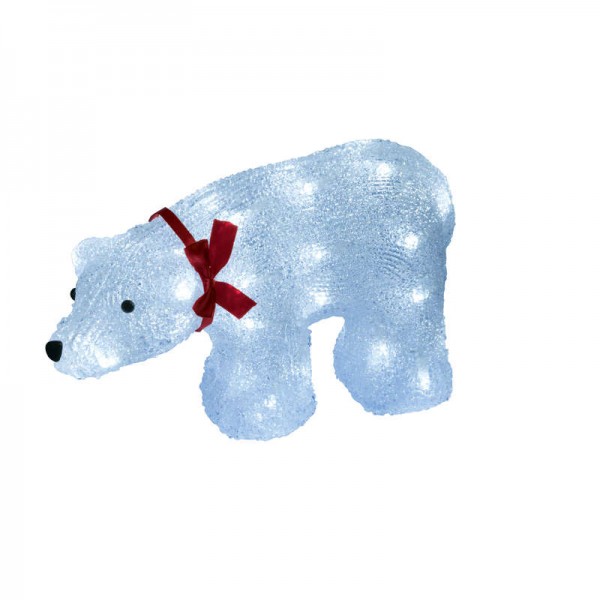  Гирлянда светодиодная «Белый медведь» ULD-M3423-040/STA WHITE IP20 WHITE BEAR 40led. 34х12х23см бел. UNIEL 07954 