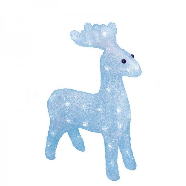  Гирлянда светодиодная «Олень» ULD-M3739-040/STA WHITE IP20 DEER 40led 37х11х39см. бел. UNIEL 07953 