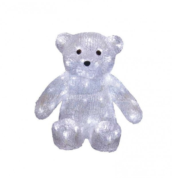  Фигура акриловая "Медвежонок" 30см 80LED 3Вт 24В IP65 (с трансф.) бел. NEON-NIGHT 513-268 