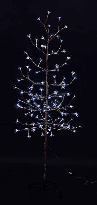  Дерево светодиодное "Комнатная сакура" бел. 150см ствол и ветки фольга 120LED 24В IP23 (с трансф.) NEON-NIGHT 531-275 