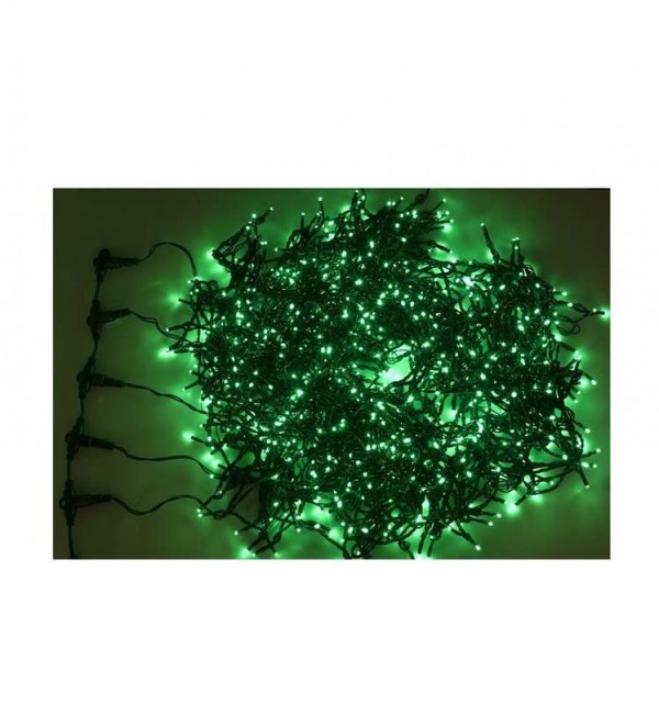  Гирлянда "КЛИП ЛАЙТ" 5 нитей х20м 665LED 40Вт 24В (с трансф.) зел. NEON-NIGHT 323-504 