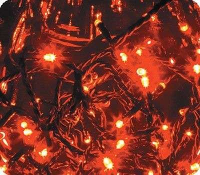  Гирлянда "ТВИНКЛ ЛАЙТ LED" (с контроллером 8 режимов) 10м 100LED 10Вт 220В IP54 красн. NEON-NIGHT 303-132 