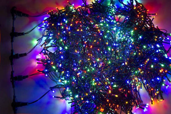  Гирлянда "КЛИП ЛАЙТ" 5 нитей х20м 665LED 40Вт 24В (с трансф.) мульти. NEON-NIGHT 323-509 
