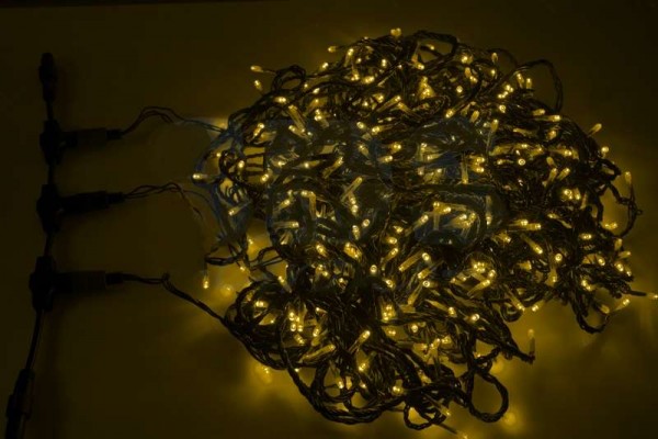  Гирлянда "КЛИП ЛАЙТ" 3 нити х20м 399LED 25Вт 24В IP54 (с трансф.) желт. NEON-NIGHT 323-301 