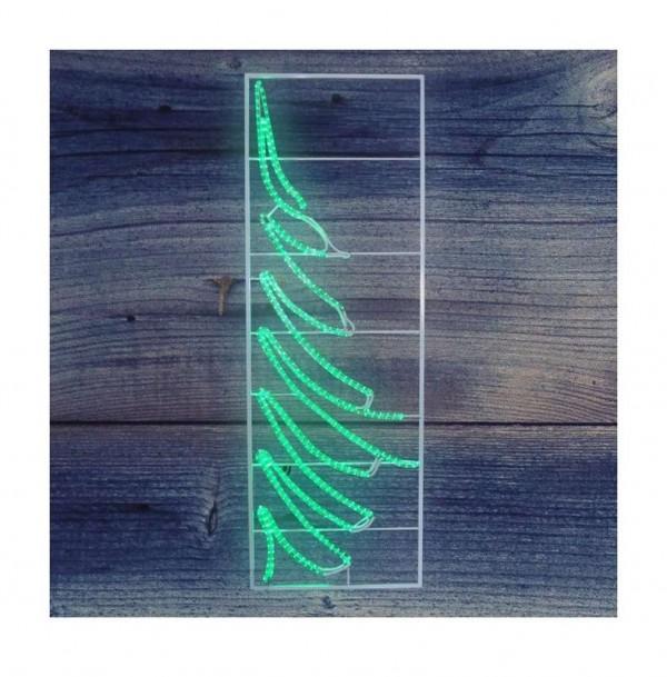  Фигура из дюралайта "елочка" 200х68см зел. 34Вт 220В IP44 NEON-NIGHT 501-352 