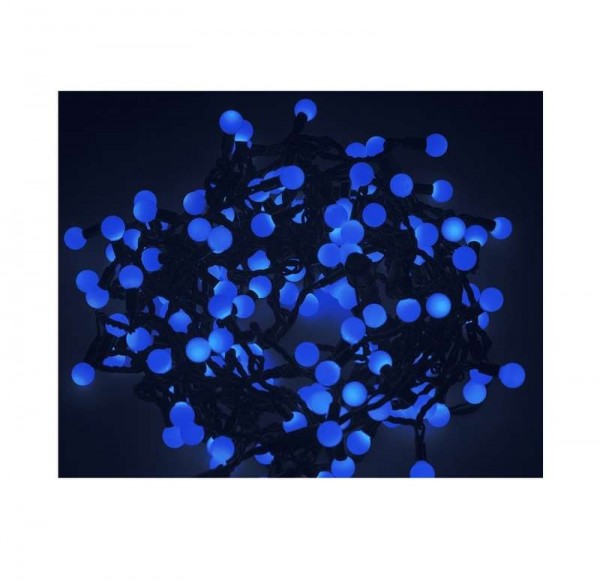  Гирлянда "LED ШАРИКИ" 20мх1.75см 200LED 16Вт 220В IP44 син. NEON-NIGHT 303-503 