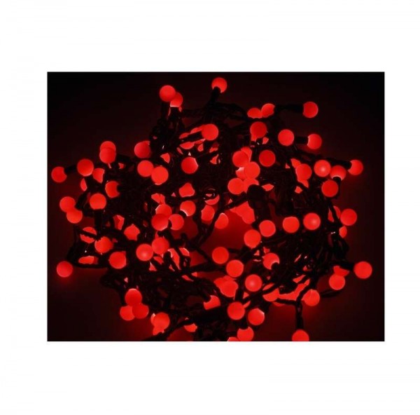  Гирлянда "LED ШАРИКИ" 20мх1.75см 200LED 16Вт 220В IP44 красн. NEON-NIGHT 303-502 