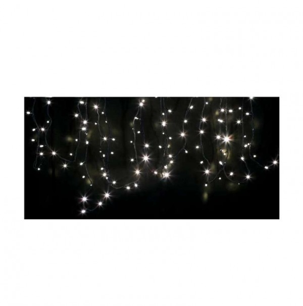  Гирлянда "Дюраплей" 12м 120LED тепл-бел. 8Вт 220В IP54 провод черн. Каучук NEON-NIGHT 315-136 