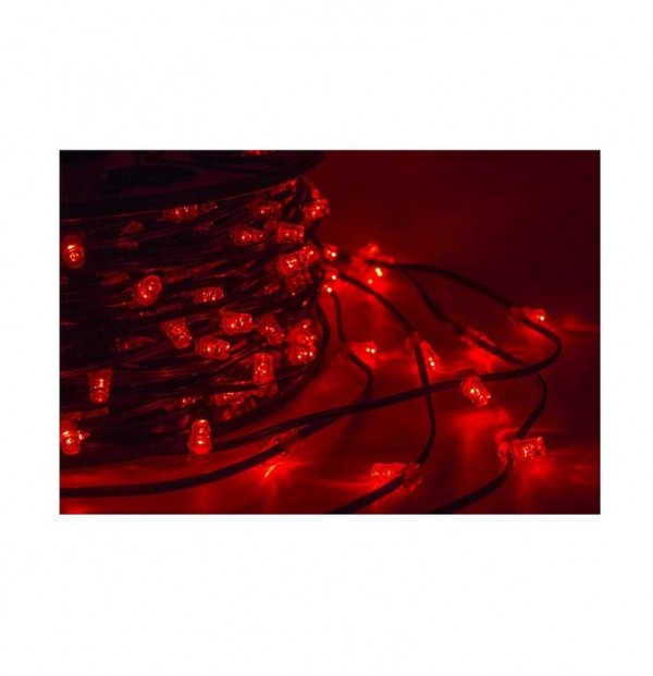  Гирлянда "КЛИП ЛАЙТ" 660LED темн-зел. провод 80Вт 12В красн. (уп.100м) NEON-NIGHT 325-122 