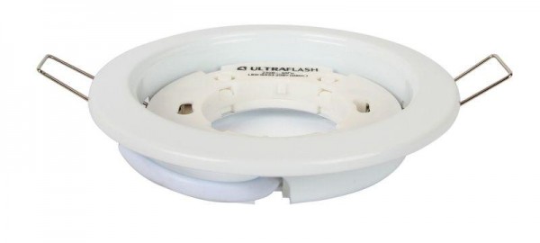  Светильник встраив. металл GX-53-01 220В бел. Ultraflash 14055 