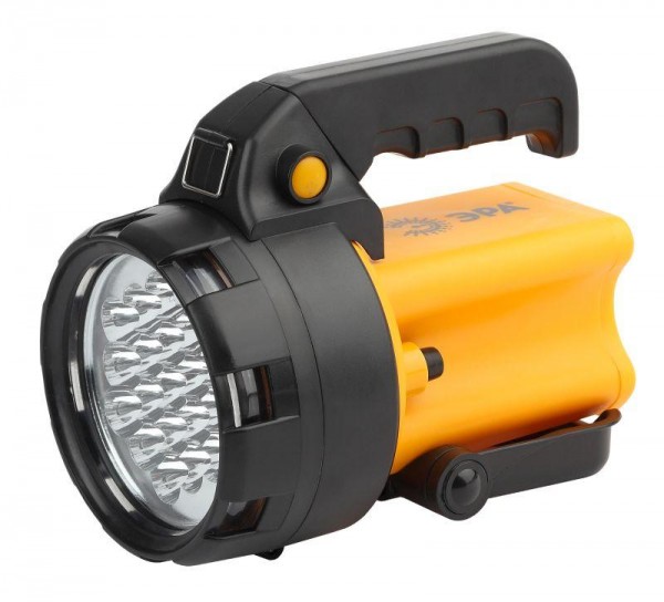 Фонарь-прожектор PA-602 АЛЬФА 19LED аккум. литий 3А.ч ЗУ 220В+12В (инд.упак.) ЭРА Б0031033 