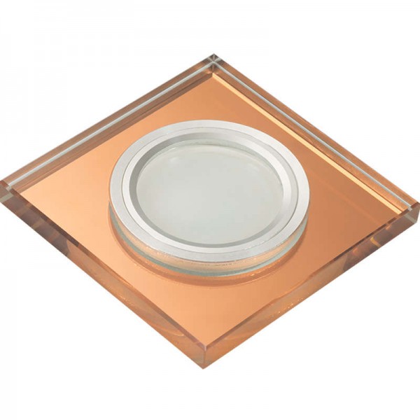 Светильник DLS-L107 GU5.3 CHROME/BRONZE "Luciole" GU5.3 хром/стекло/бронза ТМ Fametto Fametto UL-00000358 