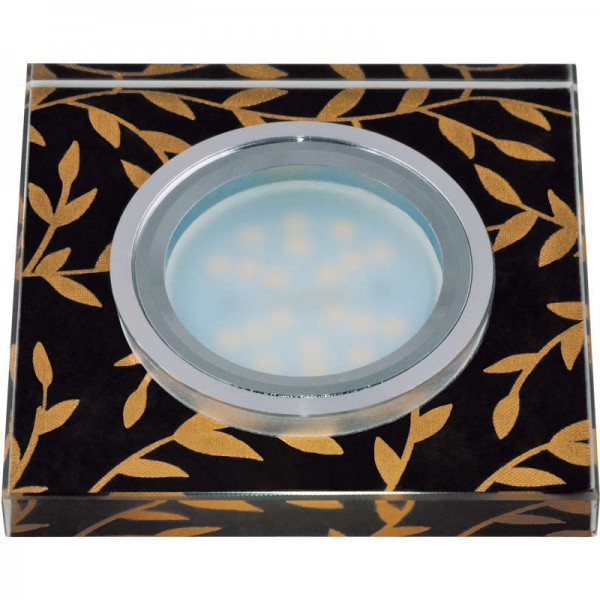  Светильник DLS-P205 "Peonia" GU5.3 CHROME/BLACK Fametto 10129 