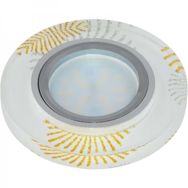  Светильник DLS-P200 "Peonia" GU5.3 CHROME/WHITE Fametto 09996 