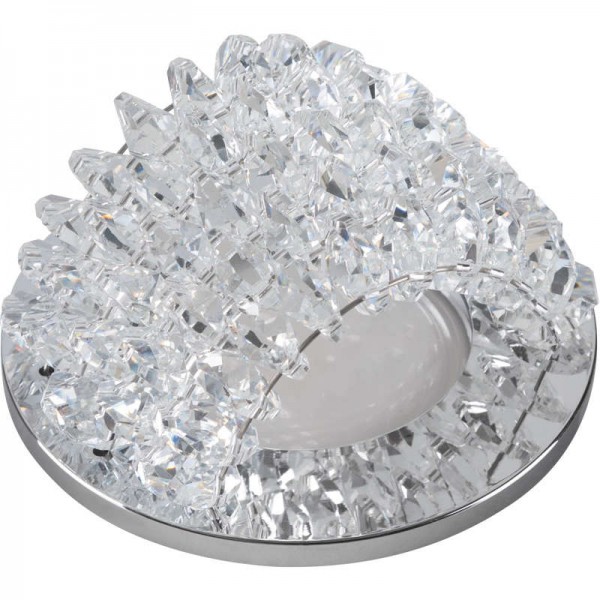  Светильник DLS-P110 "Peonia" CHROME/CLEAR 1х50Вт GU5.3 IP20 Fametto 10732 