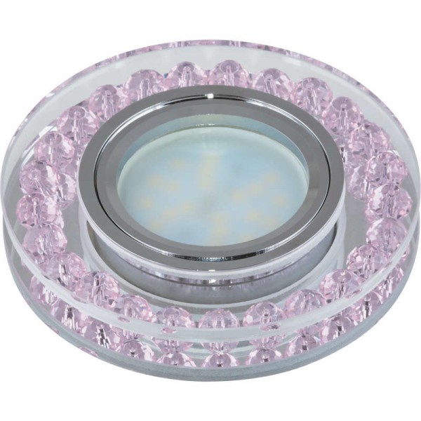  Светильник DLS-P102 "Peonia" GU5.3 CHROME/PINK Fametto 09986 
