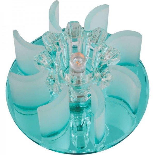  Светильник DLS-F114 "Fiore" G4 BLUE/CLEAR Fametto 10740 
