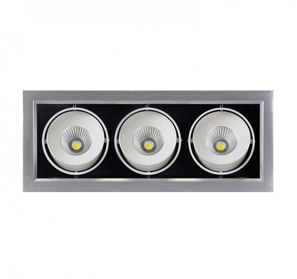  Светильник PSP-S 113 LED 9Вт 4000К IP40 24град. карданный сер. JazzWay 2853042 