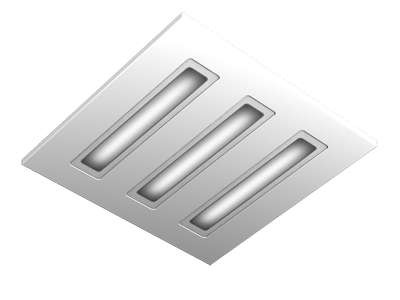  Светильник светодиодный NL Nova60-V-P 40Вт 5000К IP20 230В встраив. рассеив. призма LADesign NLNova60VP 